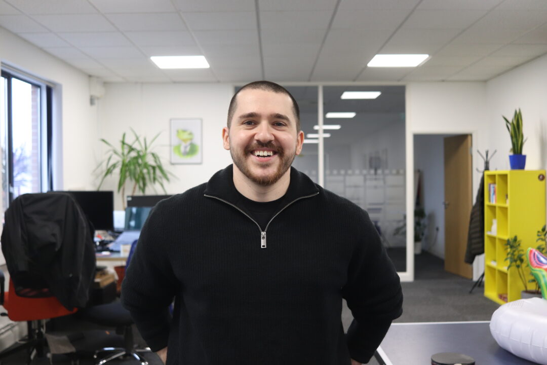 Repeat Digital team member smiling in the Nottingham office